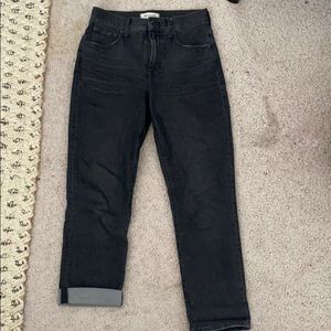 Black Madewell Perfect Vintage Crop Jean